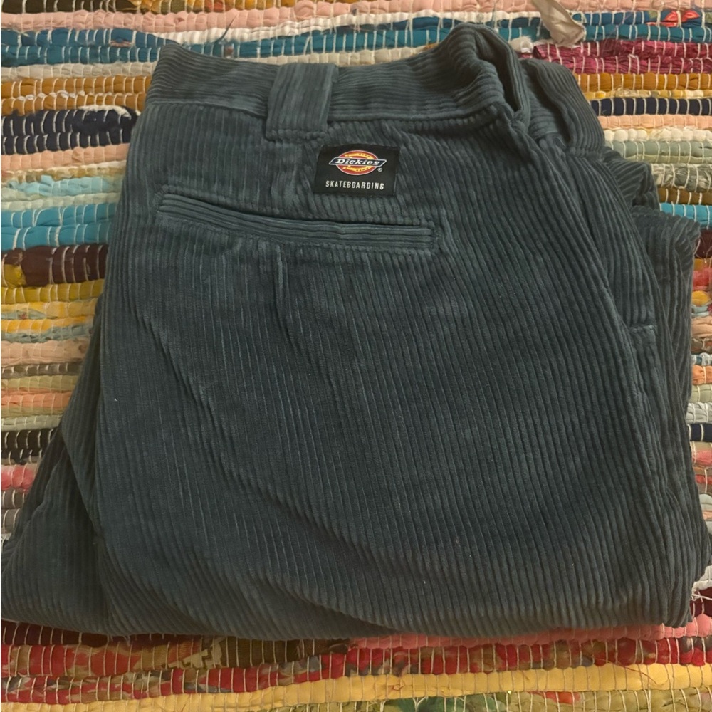 Dickies Men’s Corduroy Pants — Teal Green